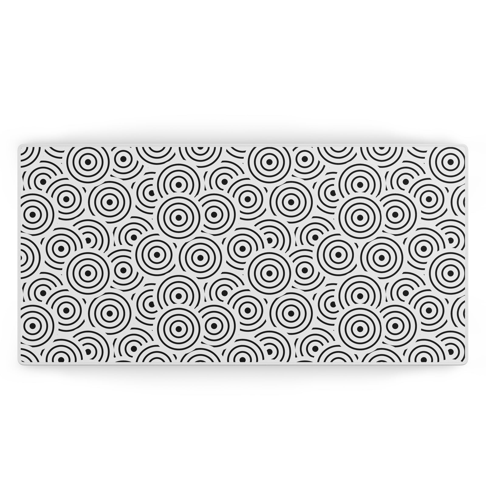 Circles White | Mousepad