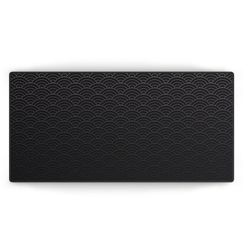 Japanese Cloud Black | Mousepad