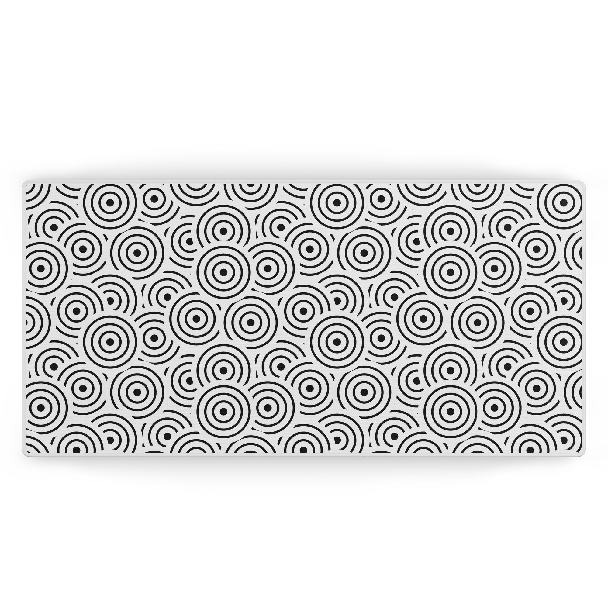 Circles White | Mousepad