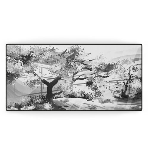 Japanese Garden White | Mousepad