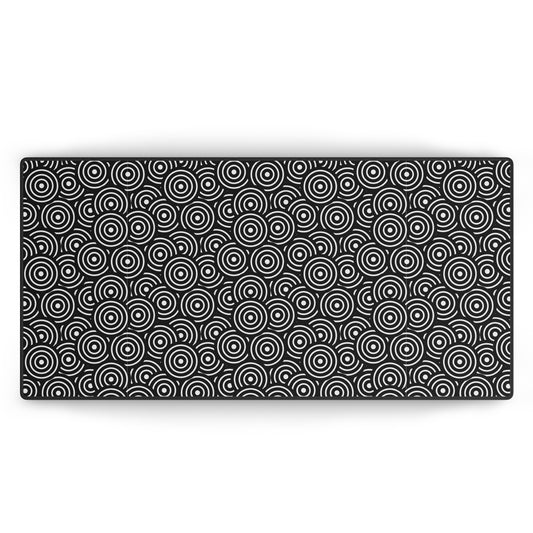 Circles Black | Mousepad